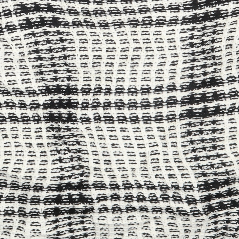 TU Womens White Check  Pullover Jumper Size 14