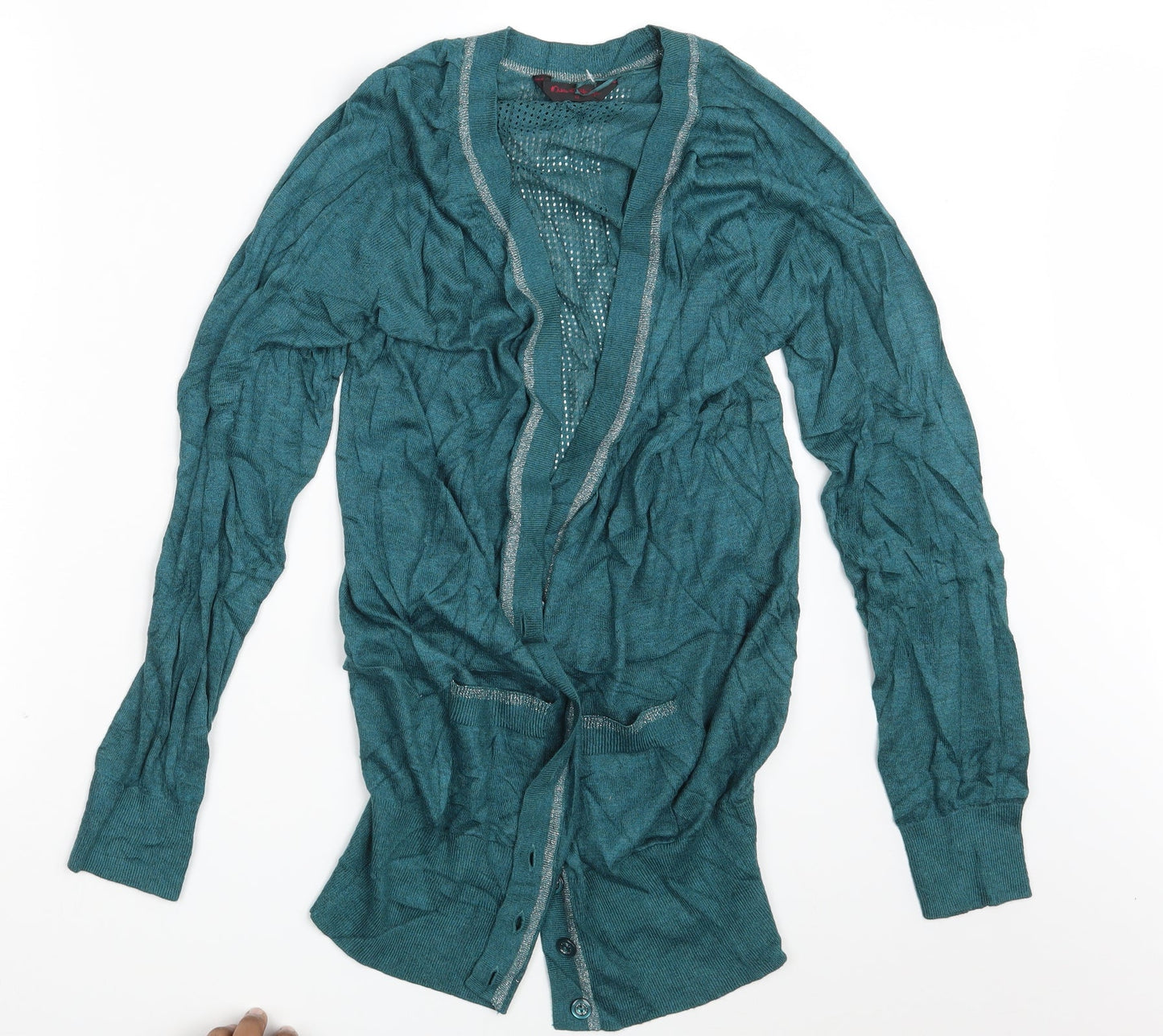 Miss Selfridge Womens Green   Cardigan Jumper Size 12