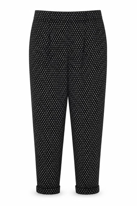F&F Womens Black Check  Trousers  Size 14 L25 in