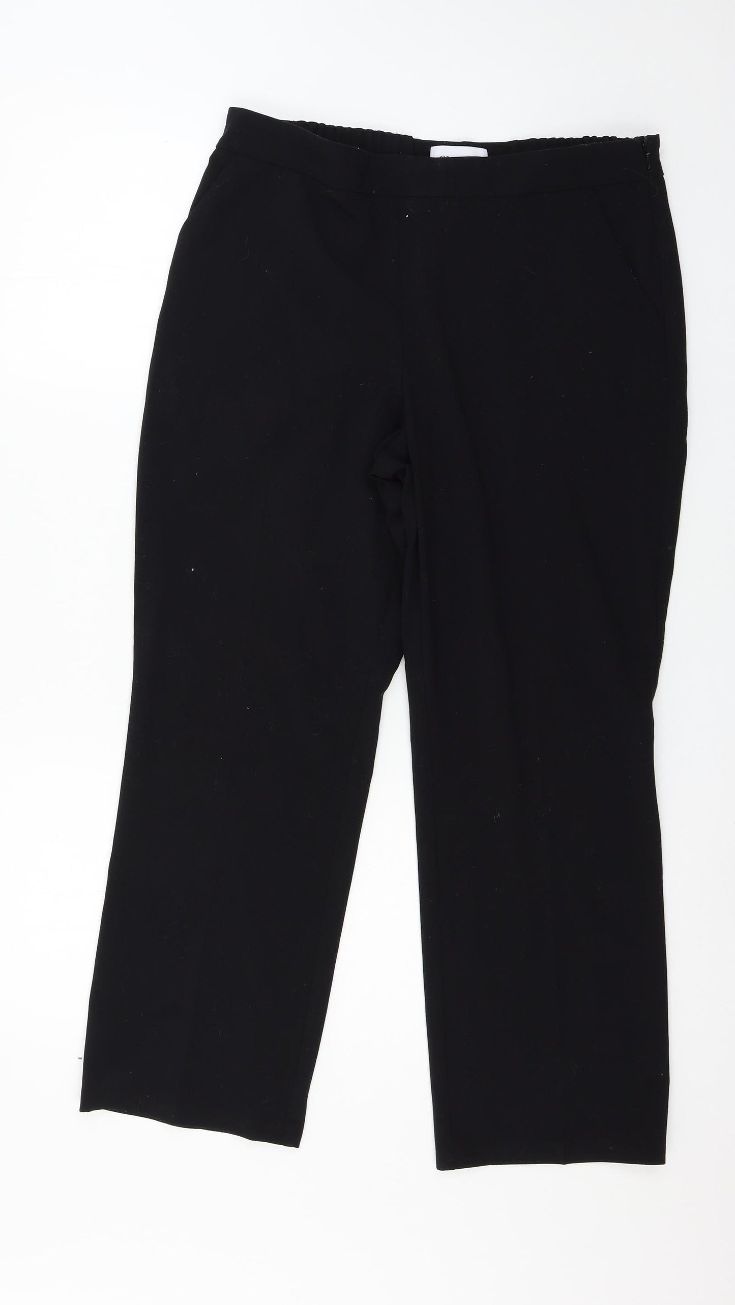 Marks and Spencer Womens Black   Trousers  Size 14 L26 in