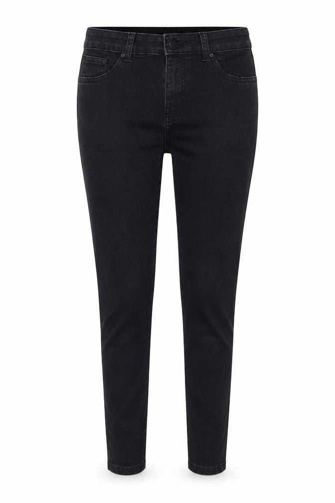 Denim & Co. Womens Black  Denim Skinny Jeans Size 8 L24 in