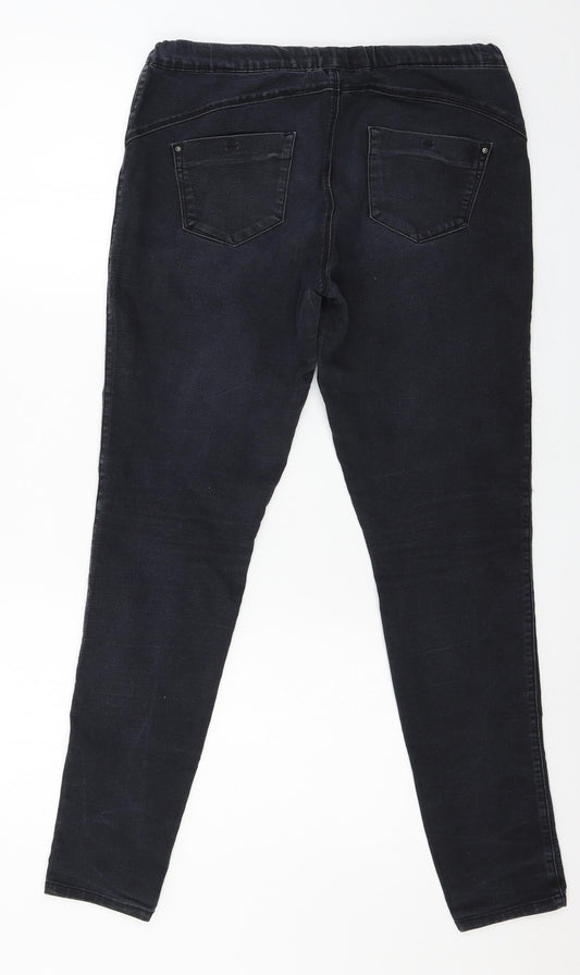Denim & Co. Womens Blue  Denim Jegging Jeans Size 10 L29 in