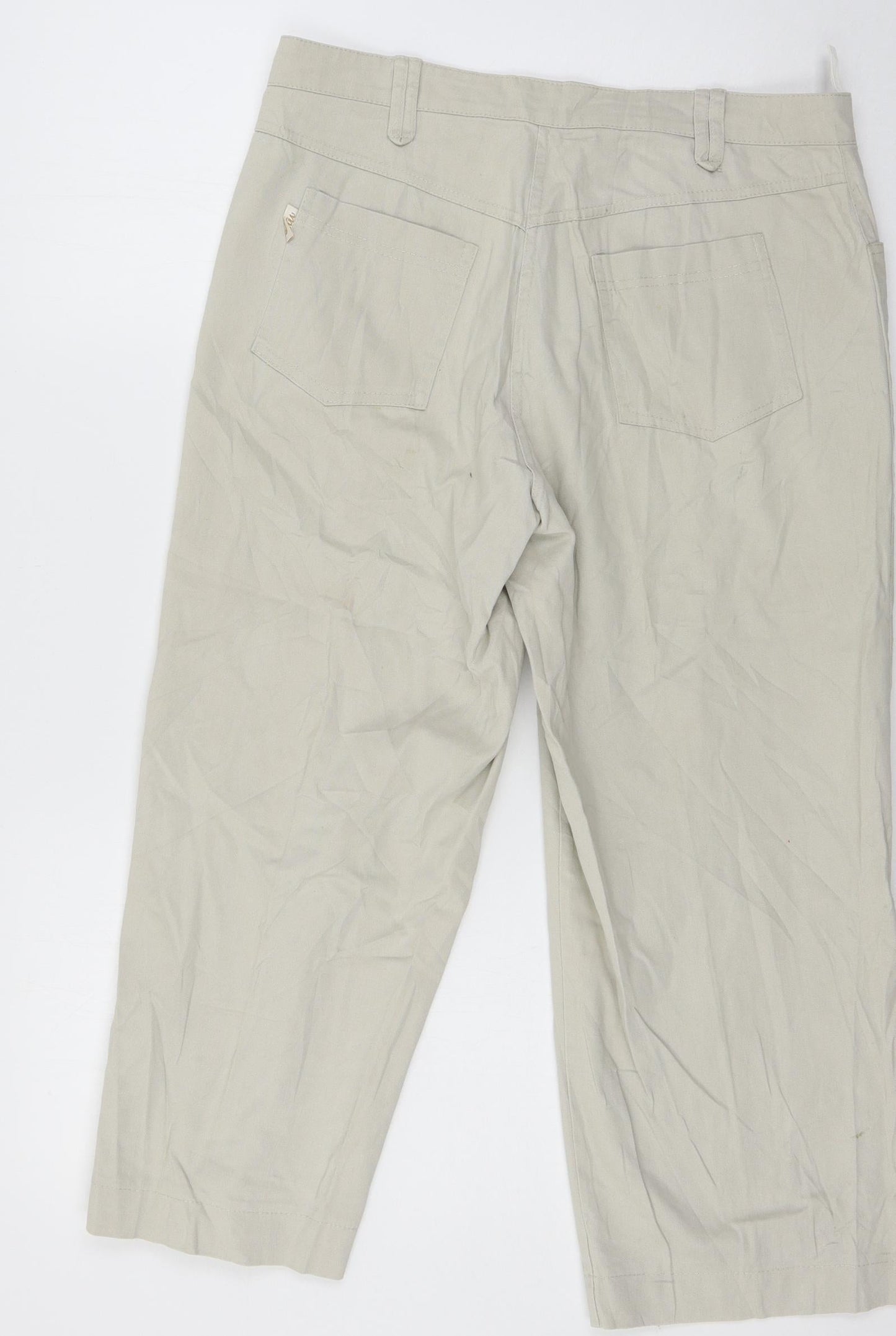 Preworn Womens Green   Cropped Trousers Size 32 in L23 in