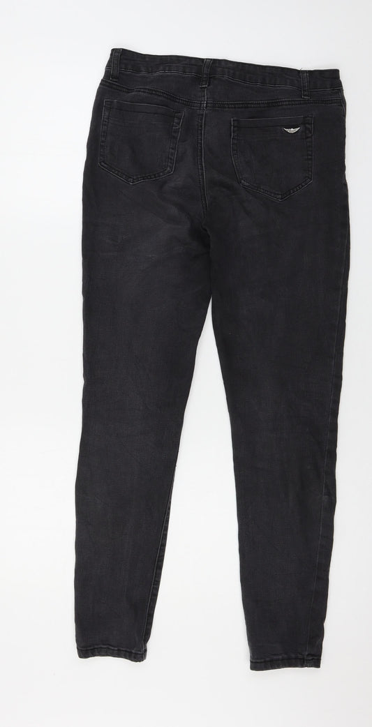 AriZona Womens Grey  Denim Skinny Jeans Size 32 in L29 in