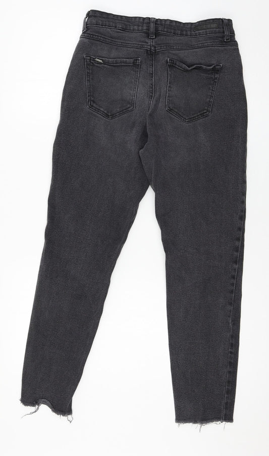 b.young Womens Grey  Denim Straight Jeans Size 26 in L26 in