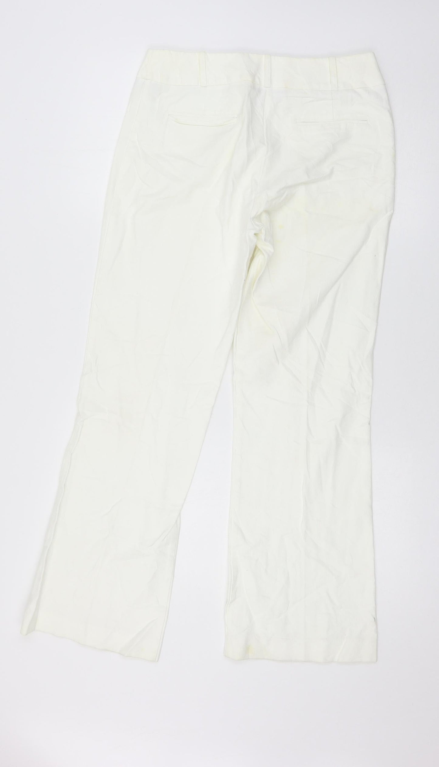 NEXT Womens White  Denim Straight Jeans Size 10 L28 in