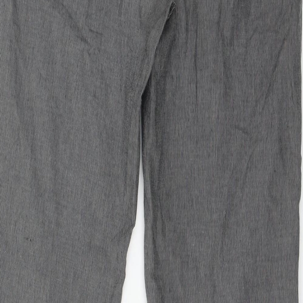 ORSAY Womens Grey Striped  Trousers  Size 8 L30 in