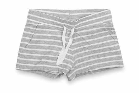 H&M Girls Grey Striped  Sweat Shorts Size 8-9 Years
