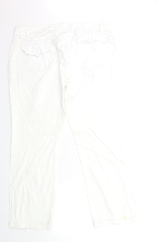 AK CASUAL Womens White   Trousers  Size 18 L28 in