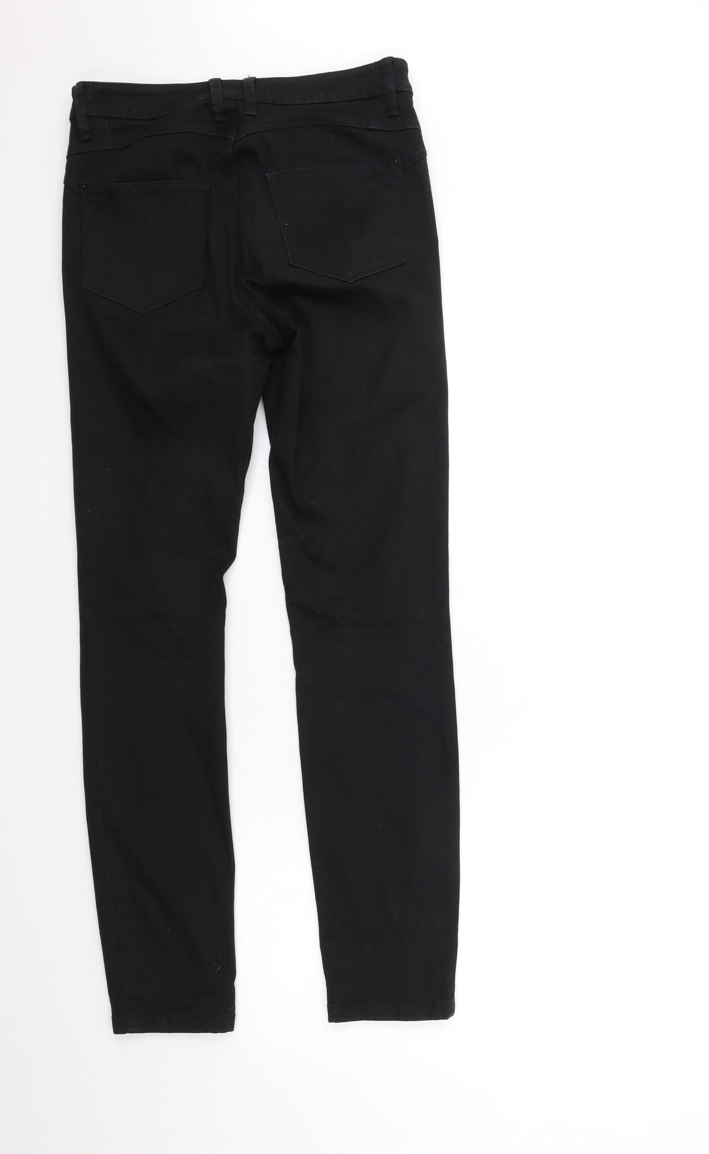 Preworn Womens Black  Denim Skinny Jeans Size 28 in L30 in