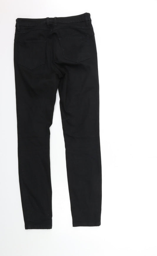 Preworn Womens Black  Denim Skinny Jeans Size 28 in L30 in