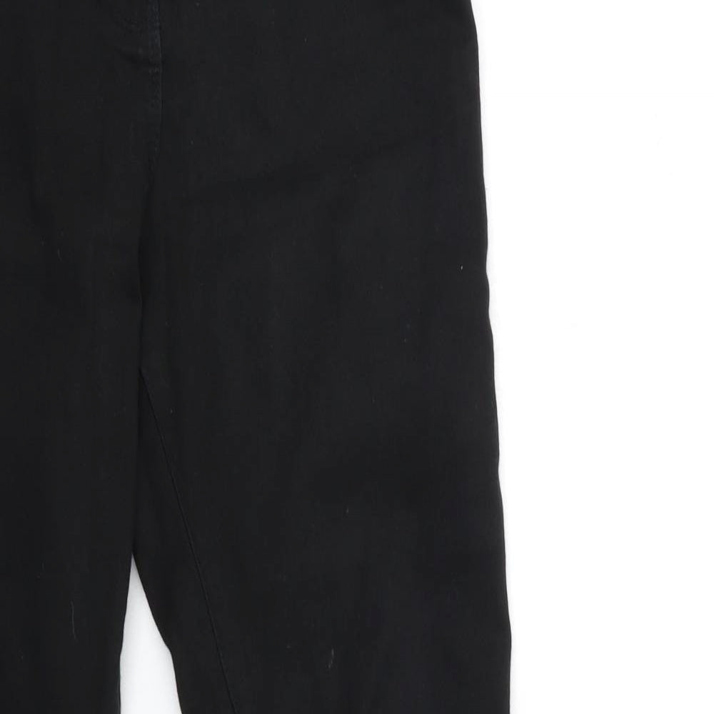 Preworn Womens Black  Denim Skinny Jeans Size 28 in L30 in