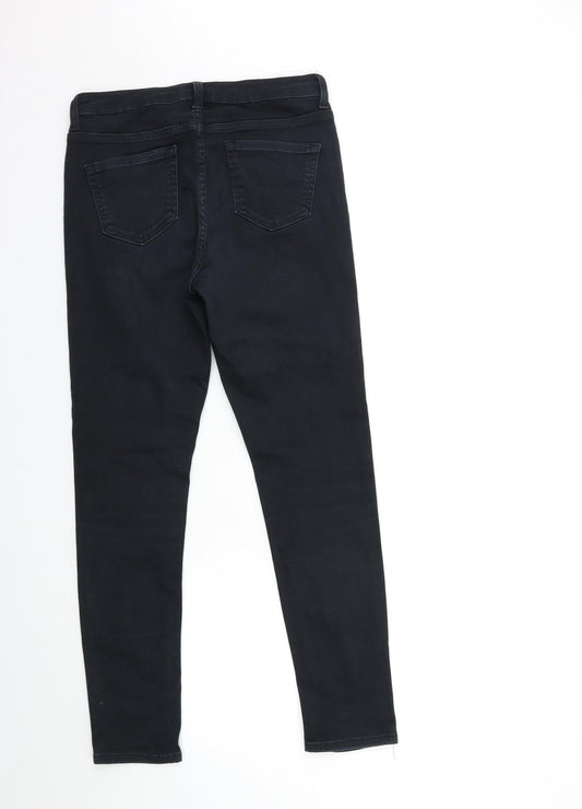 Marks and Spencer Womens Black  Denim Skinny Jeans Size 10 L27 in