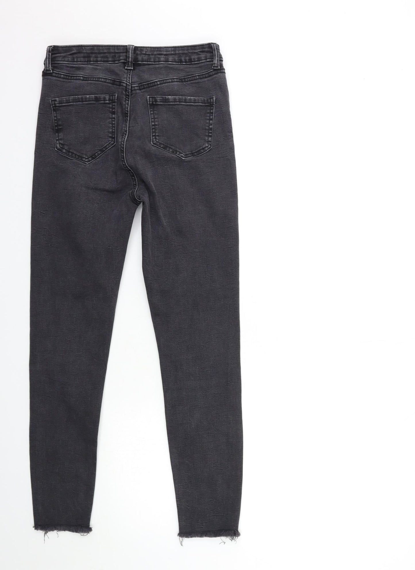 Denim & Co. Womens Grey  Denim Skinny Jeans Size 10 L29 in