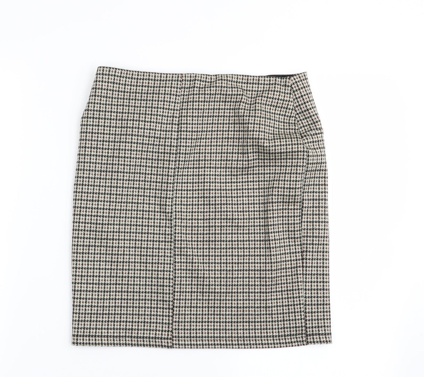 Stradivarius Womens Multicoloured Check  Mini Skirt Size S  - Stretch waistband