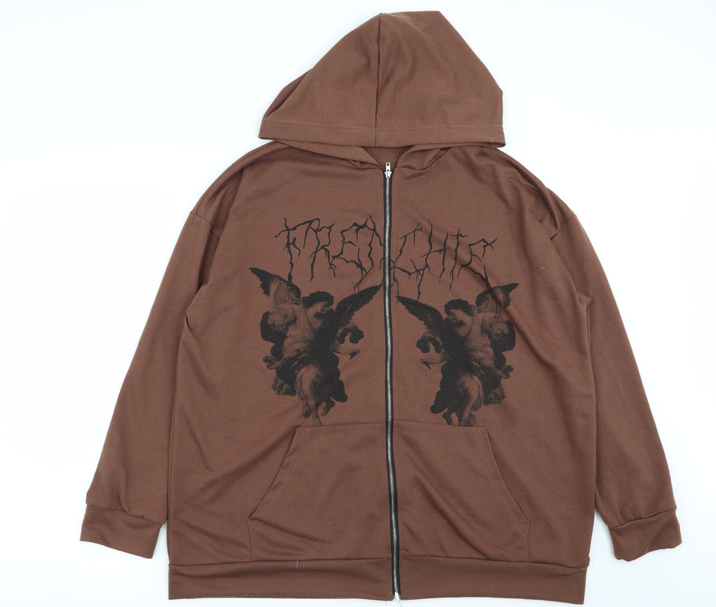 Preworn Womens Brown   Full Zip Jumper Size L