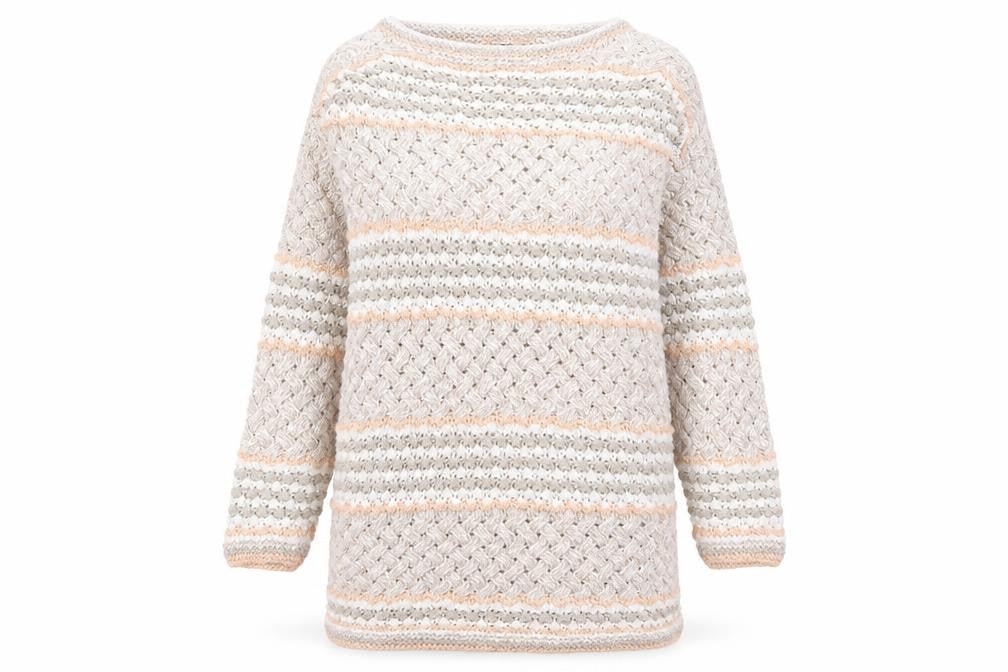 Genesis Womens Multicoloured Striped  Pullover Jumper Size M