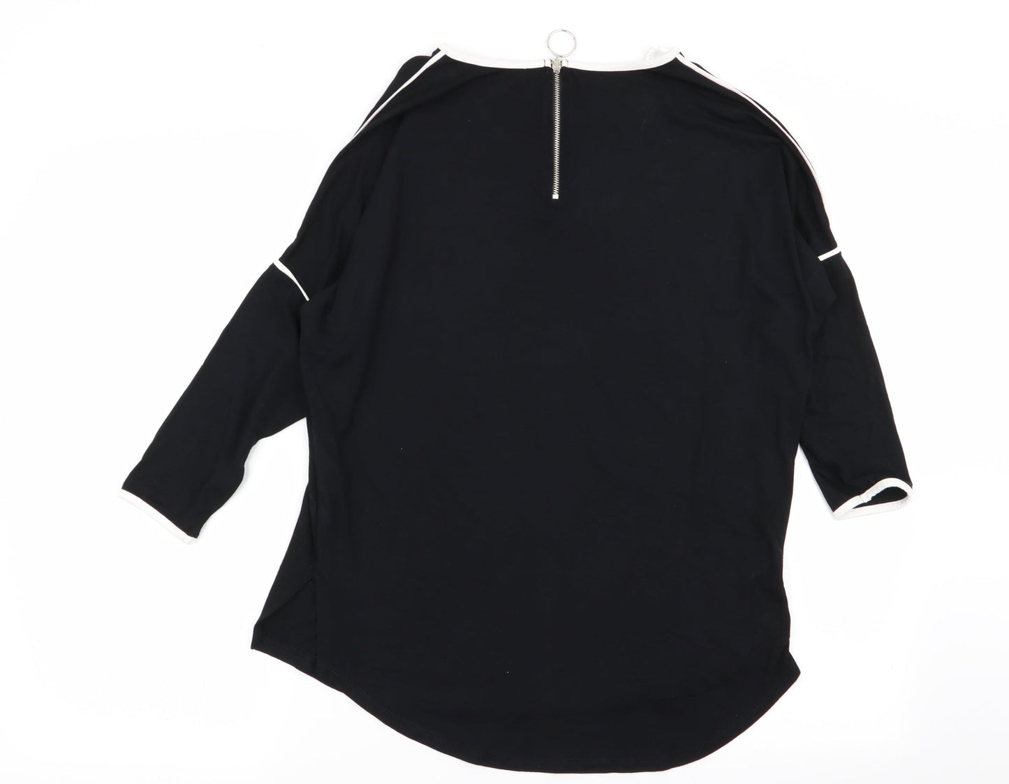 Select Womens Black   Basic T-Shirt Size 12