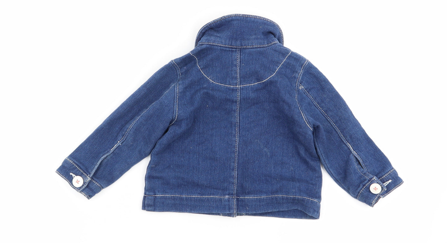 Nutmeg Girls Blue   Jacket  Size 9-12 Months