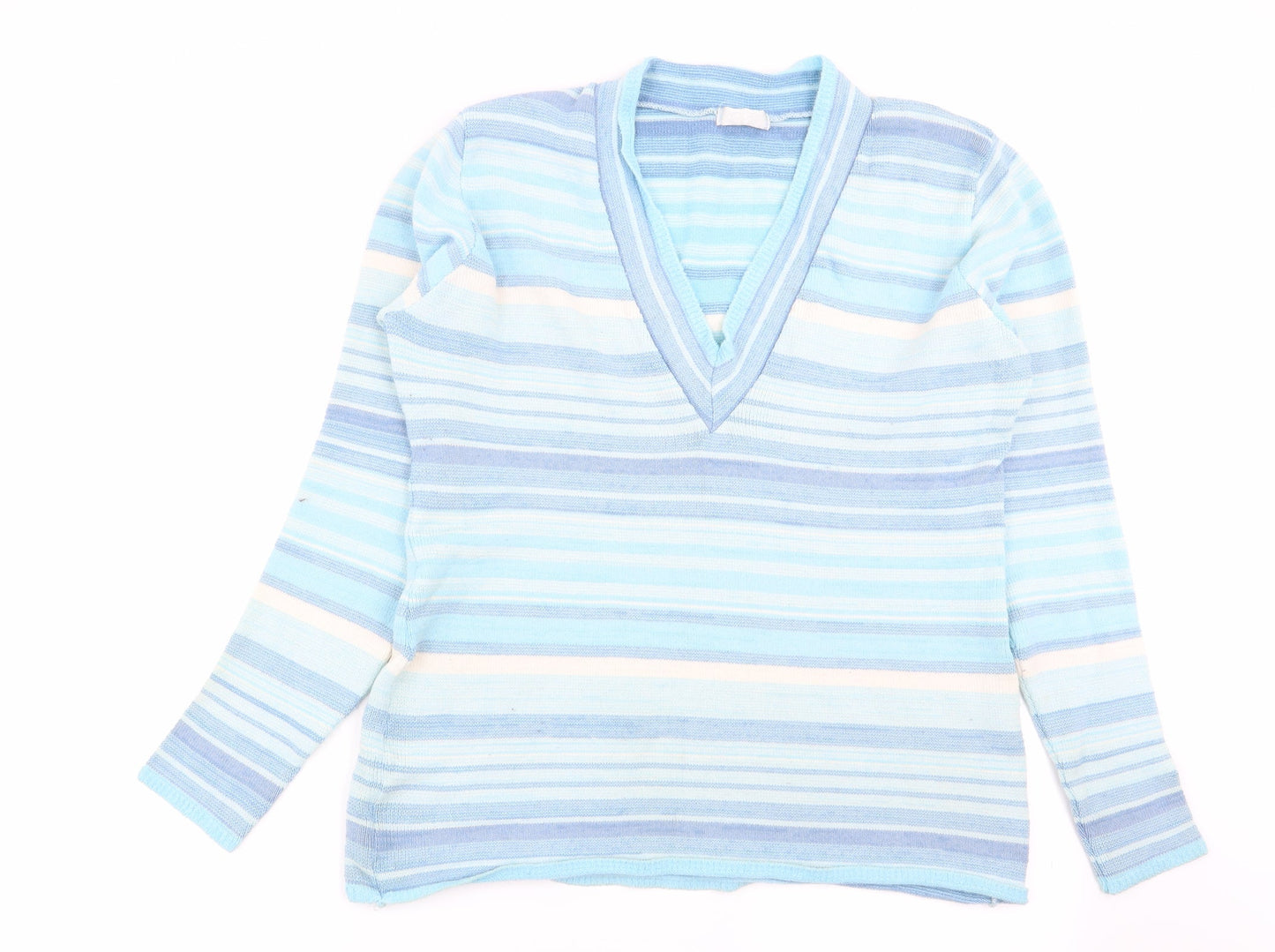 Yours Womens Multicoloured Striped  Pullover Jumper Size 16