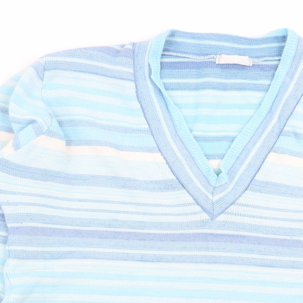 Yours Womens Multicoloured Striped  Pullover Jumper Size 16