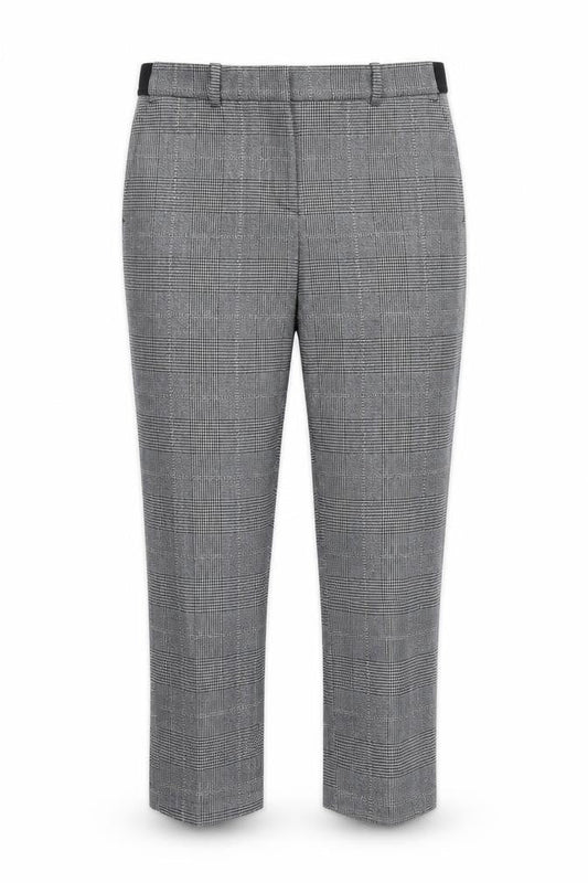 Preworn Womens Grey Check  Capri Trousers Size 30 L26 in