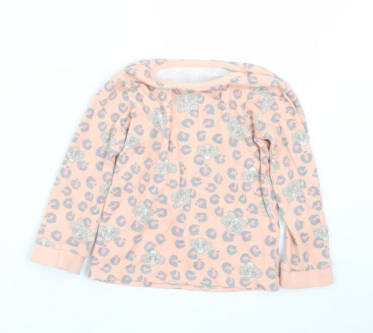 George Girls Pink Animal Print  Cami Pyjama Top Size 18-24 Months  - Lion king