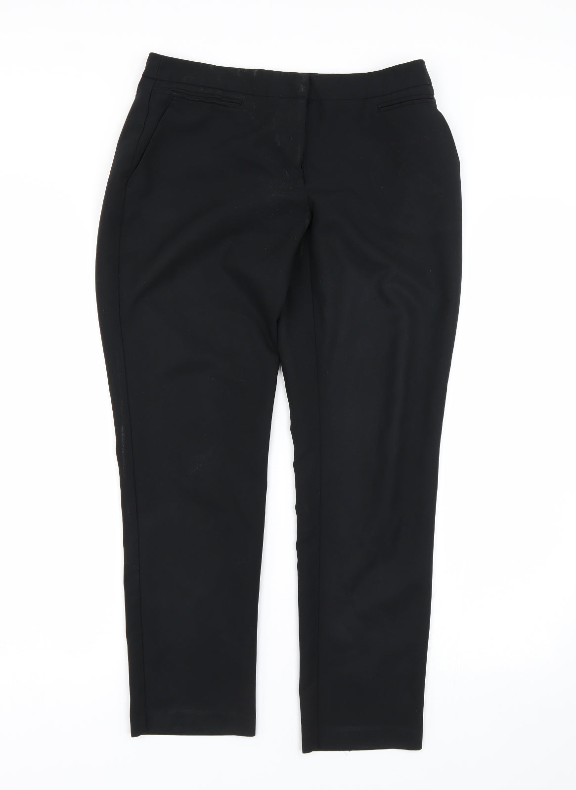 Preworn Womens Black   Trousers  Size 8 L25 in