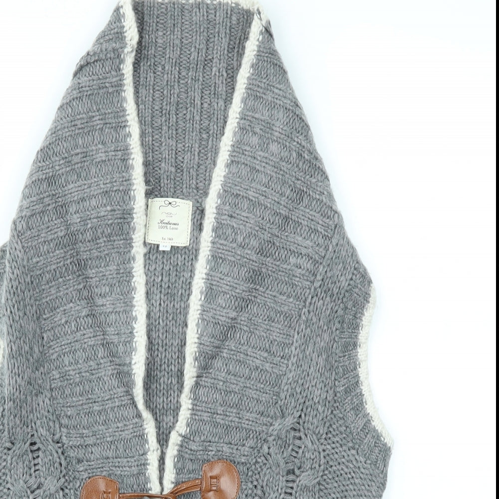 NEW LOOK  Womens Grey   Cardigan Jumper Size 12