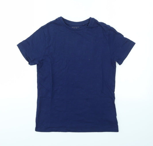 NEXT Boys Blue Houndstooth  Basic T-Shirt Size 9 Years