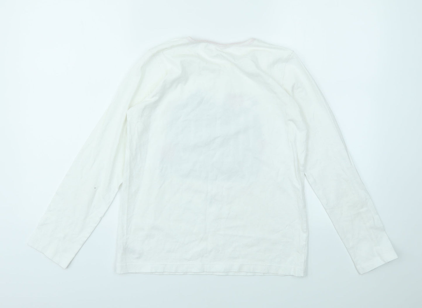 Nutmeg Girls White   Basic T-Shirt Size 13 Years