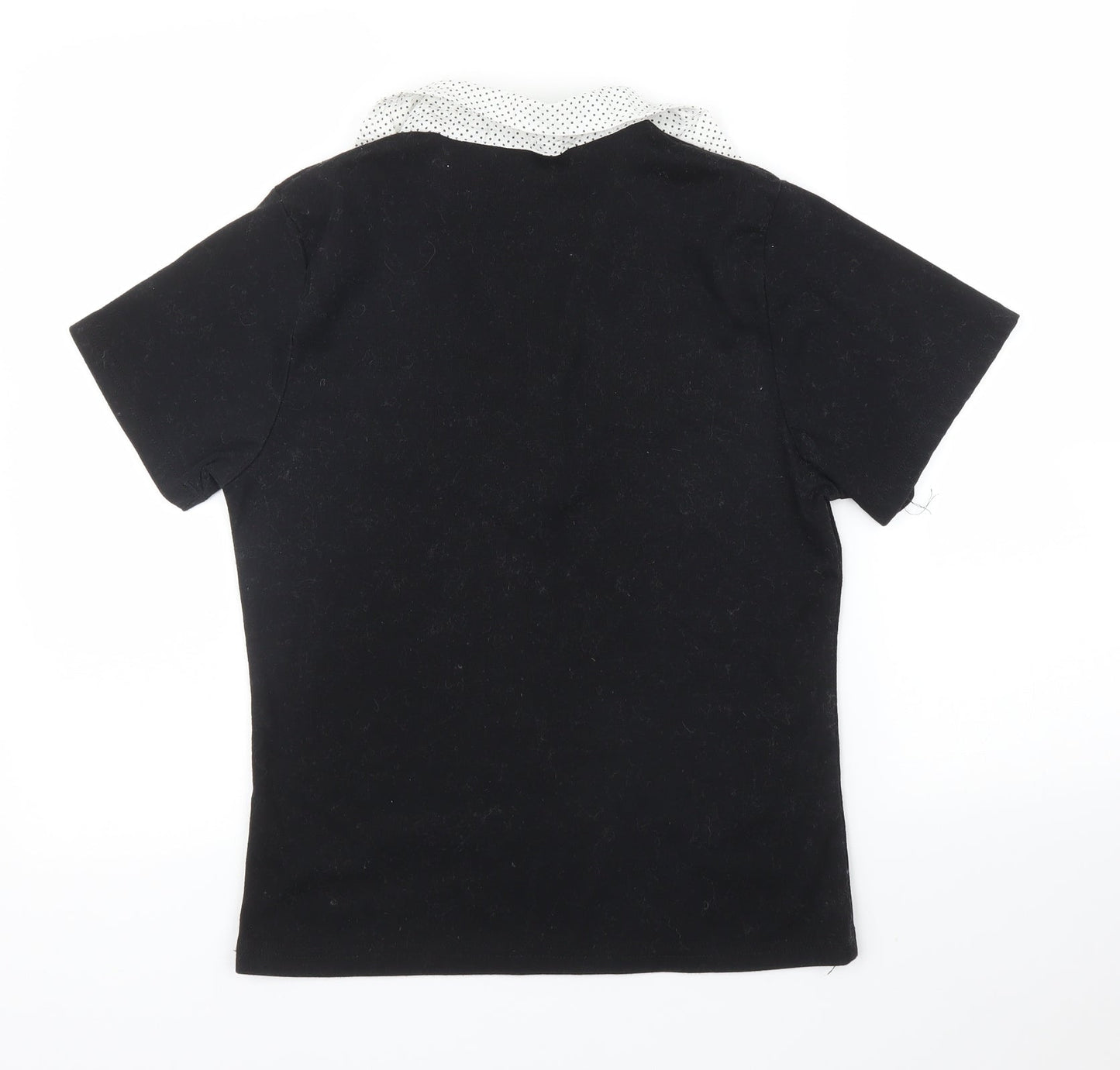 Elizabeth Scott Womens Black   Basic T-Shirt Size L