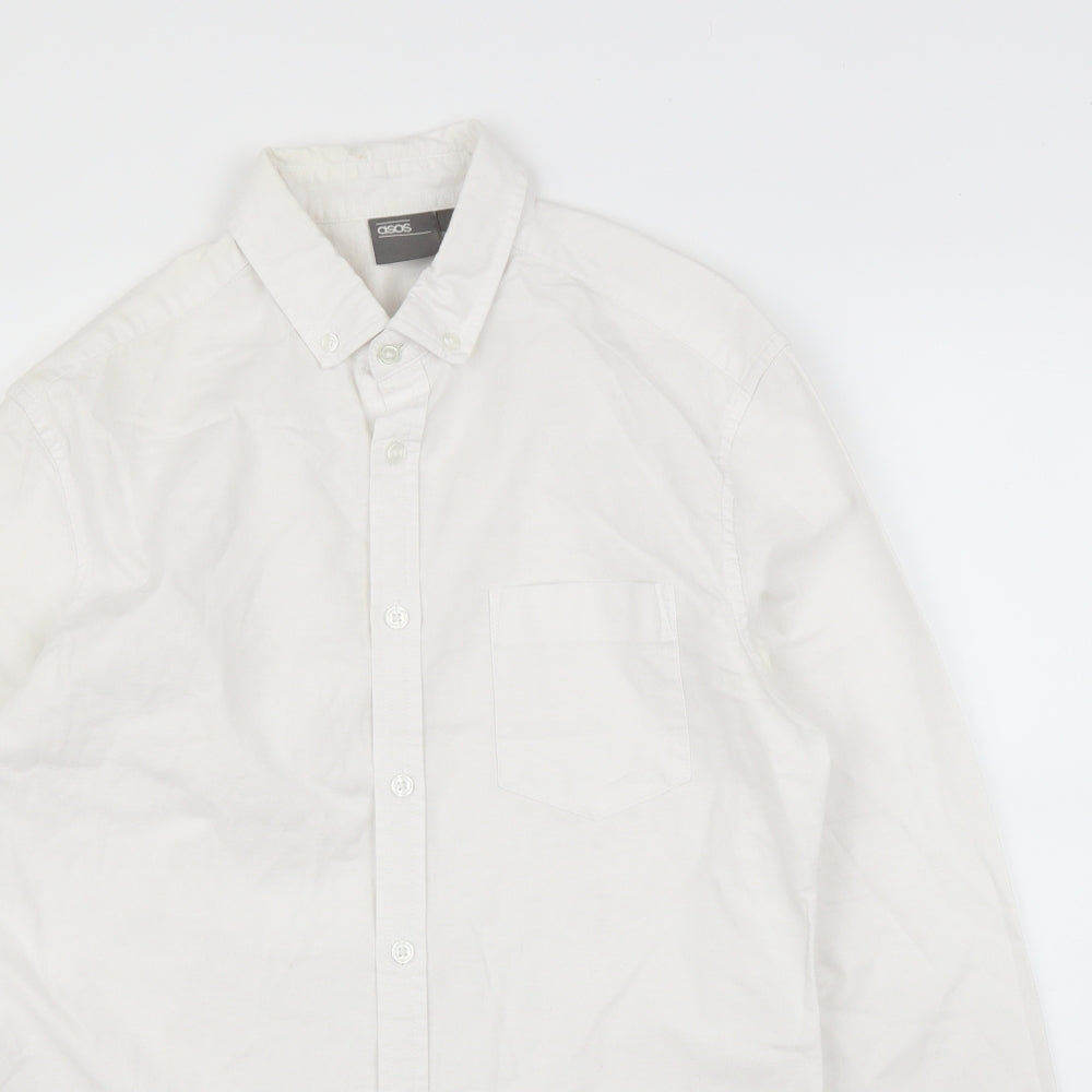 ASOS Mens White    Button-Up Size S