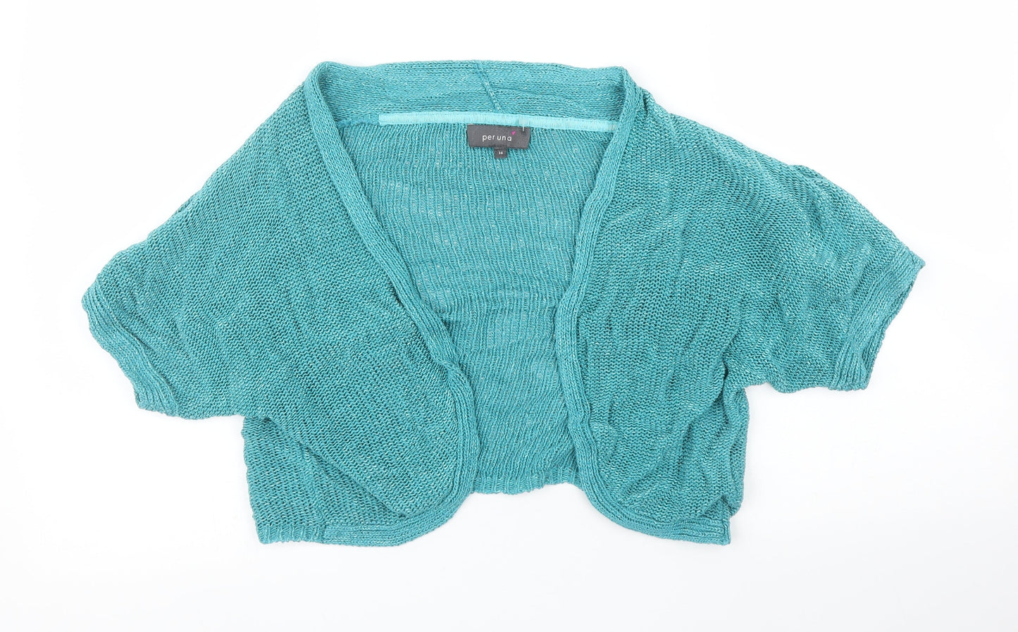 M&S Womens Green   Cardigan Jumper Size 14