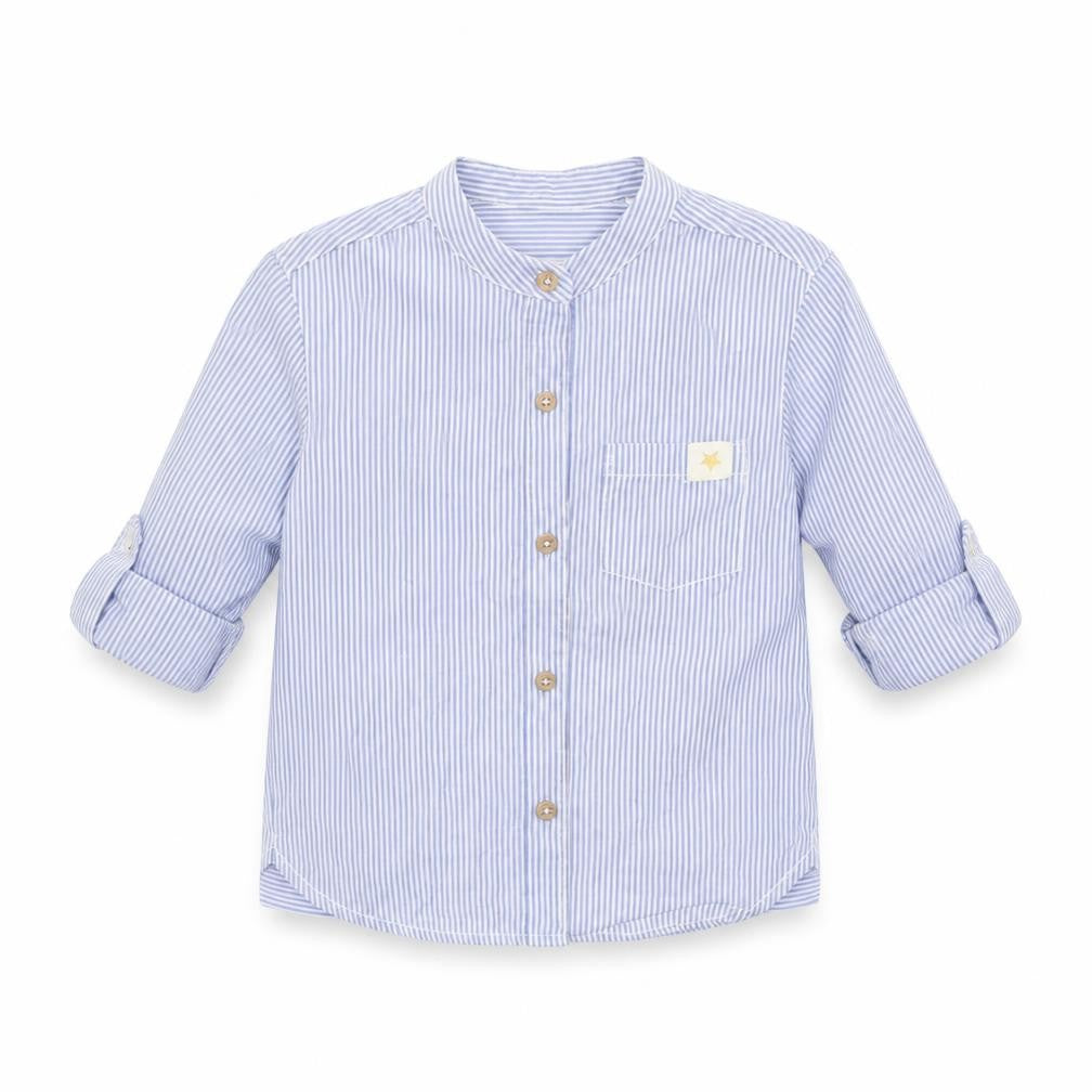 Billie Baby Blue Striped  Basic Button-Up Size 18-24 Months