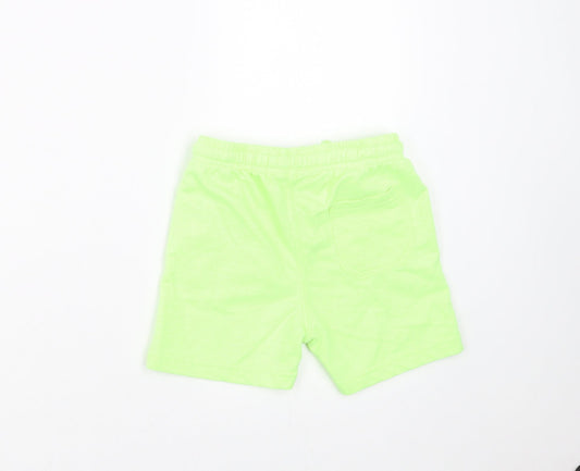 Hullabaloo Boys Green   Sweat Shorts Size 5-6 Years