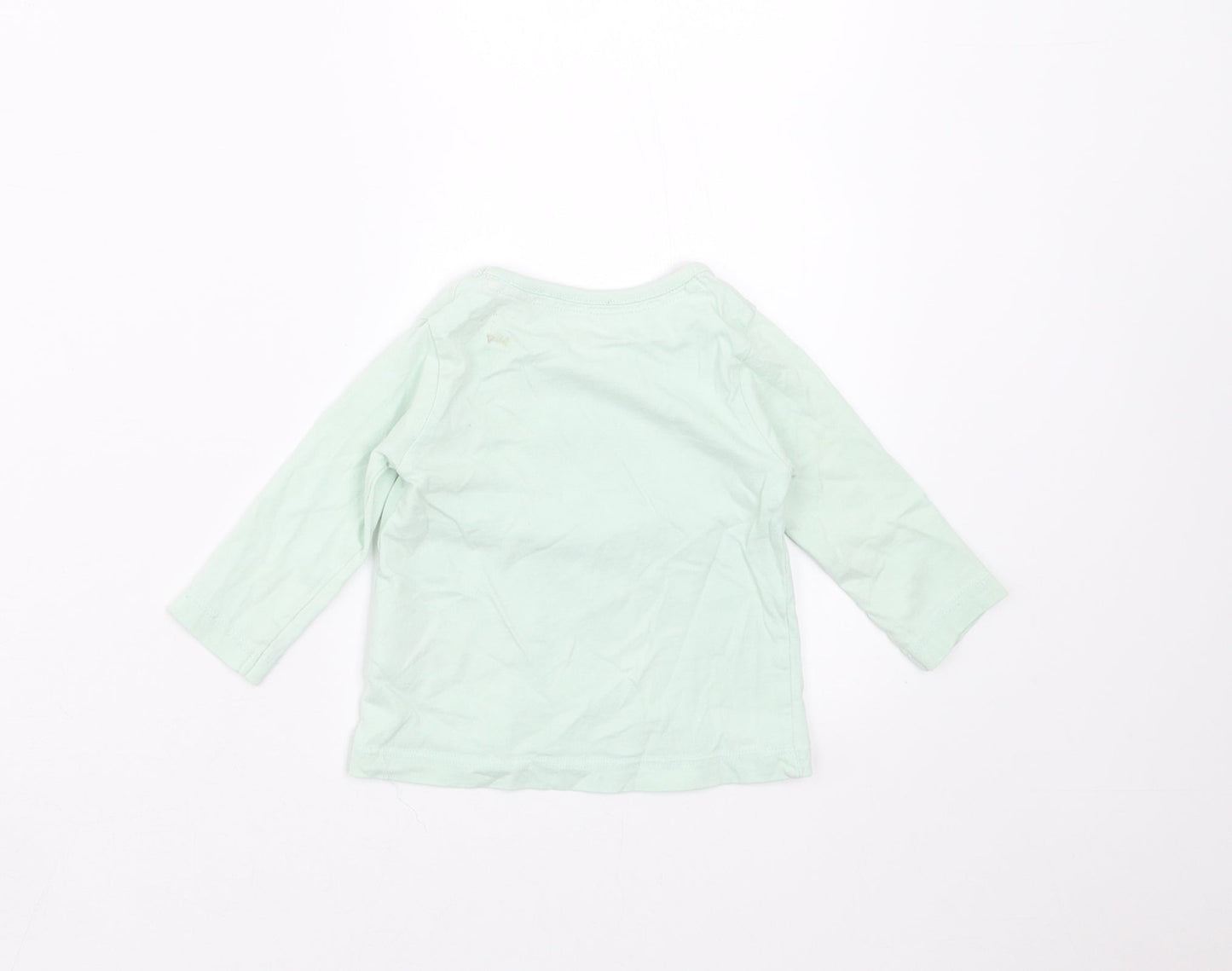 Lullaby Girls Green   Basic T-Shirt Size 0-3 Months  - rabbit