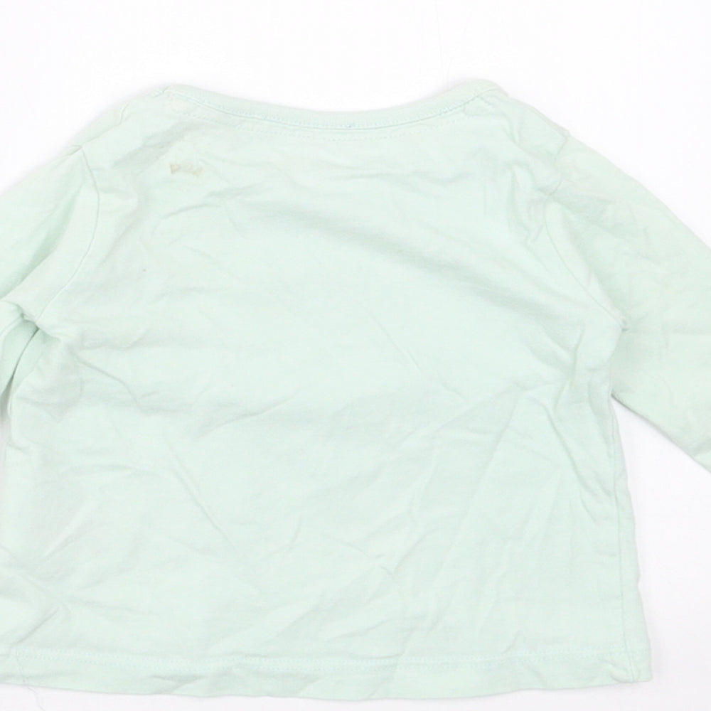 Lullaby Girls Green   Basic T-Shirt Size 0-3 Months  - rabbit