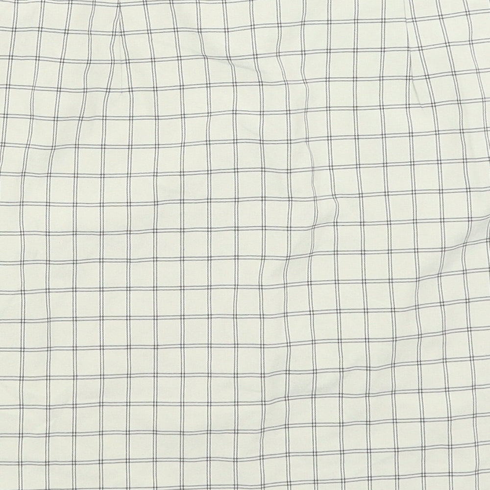 Nasty Gal Womens Beige Check  A-Line Skirt Size 8