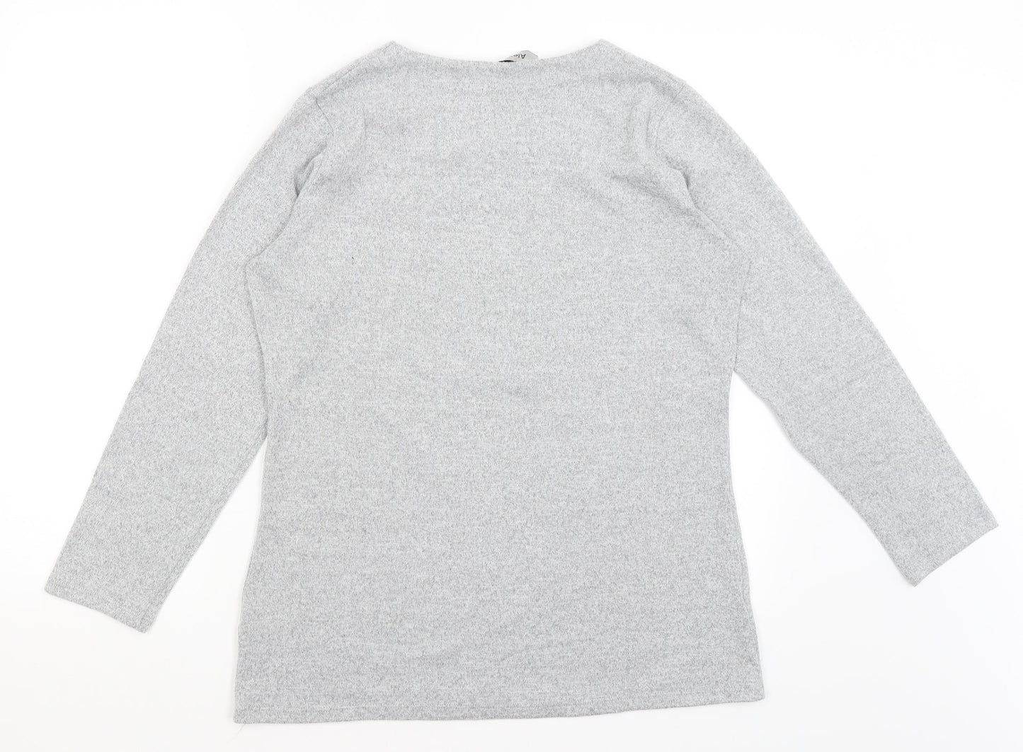 Alexara Womens Grey   Pullover Jumper Size 14
