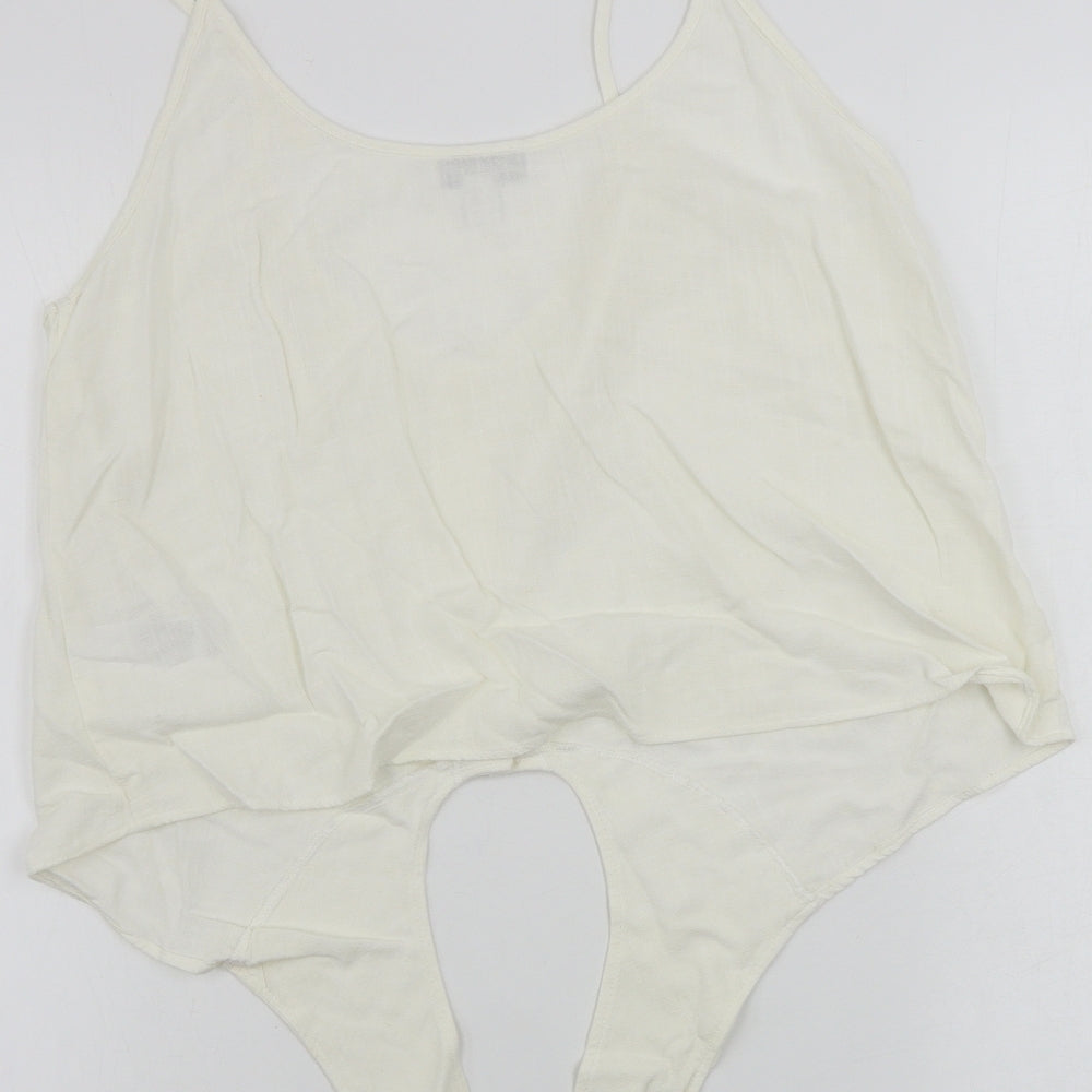 Topshop  Womens Ivory   Basic Tank Size 14