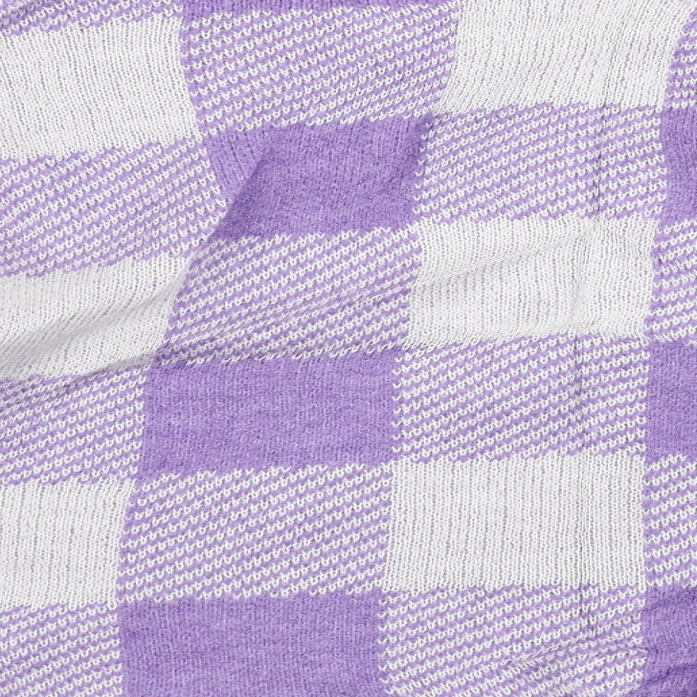 Primark  Womens Purple Check  Pullover Jumper Size S