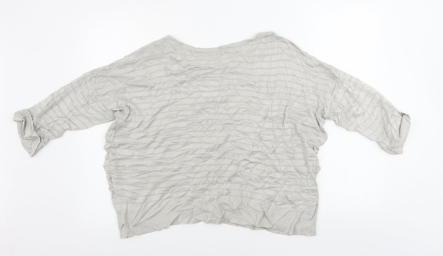 Wallis Womens Grey   Pullover Jumper Size L