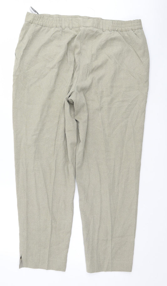 Samoon Womens Beige   Trousers  Size 20 L28 in