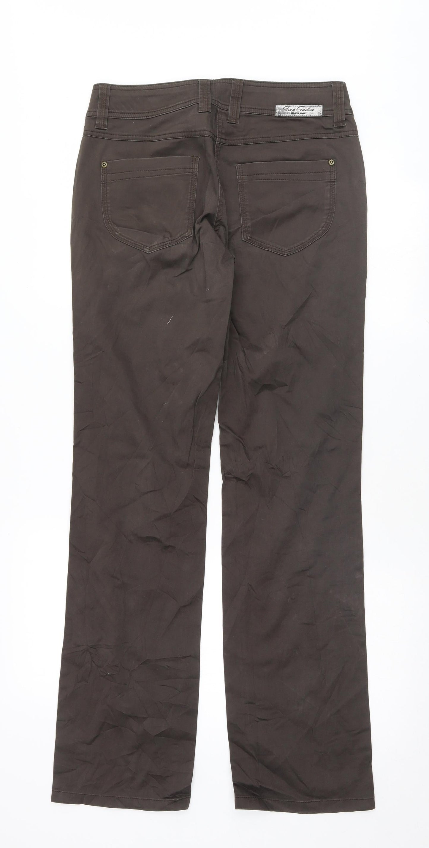 TOM TAILOR Womens Brown   Trousers  Size 36 L32 in