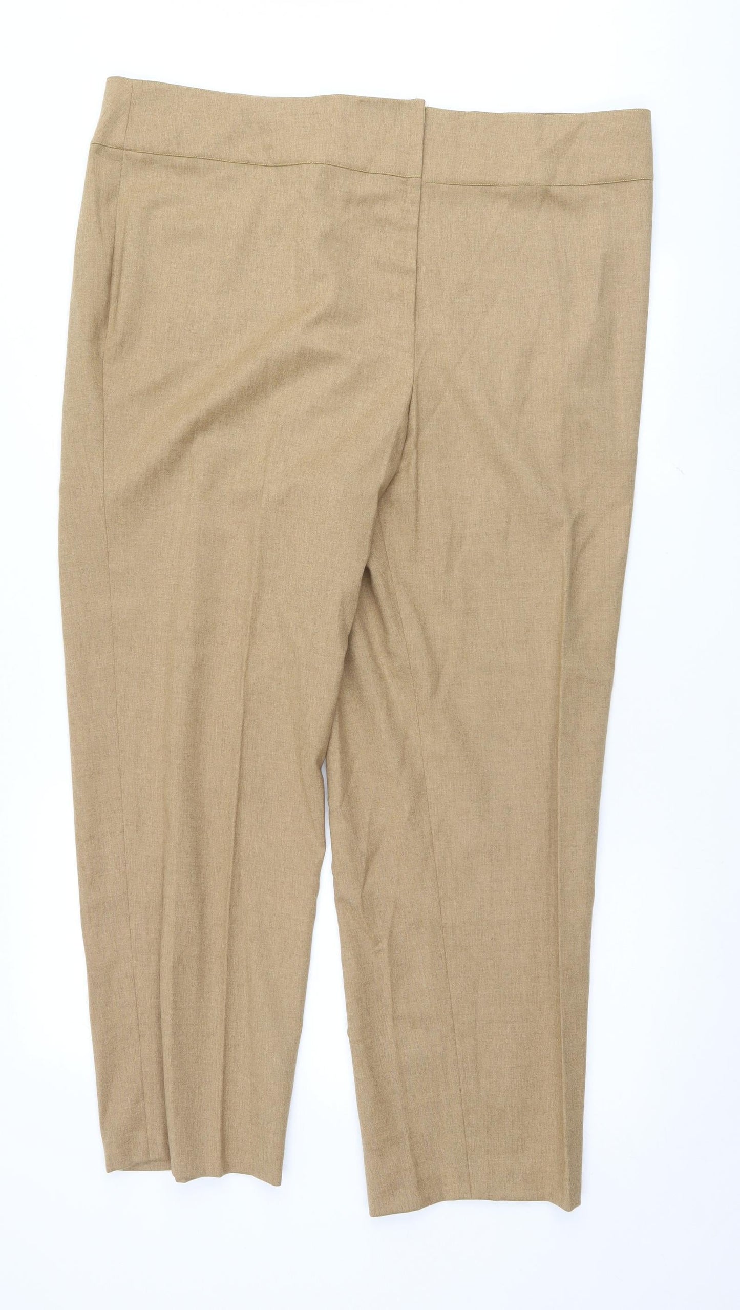 Preworn Womens Brown   Trousers  Size 42 L28 in