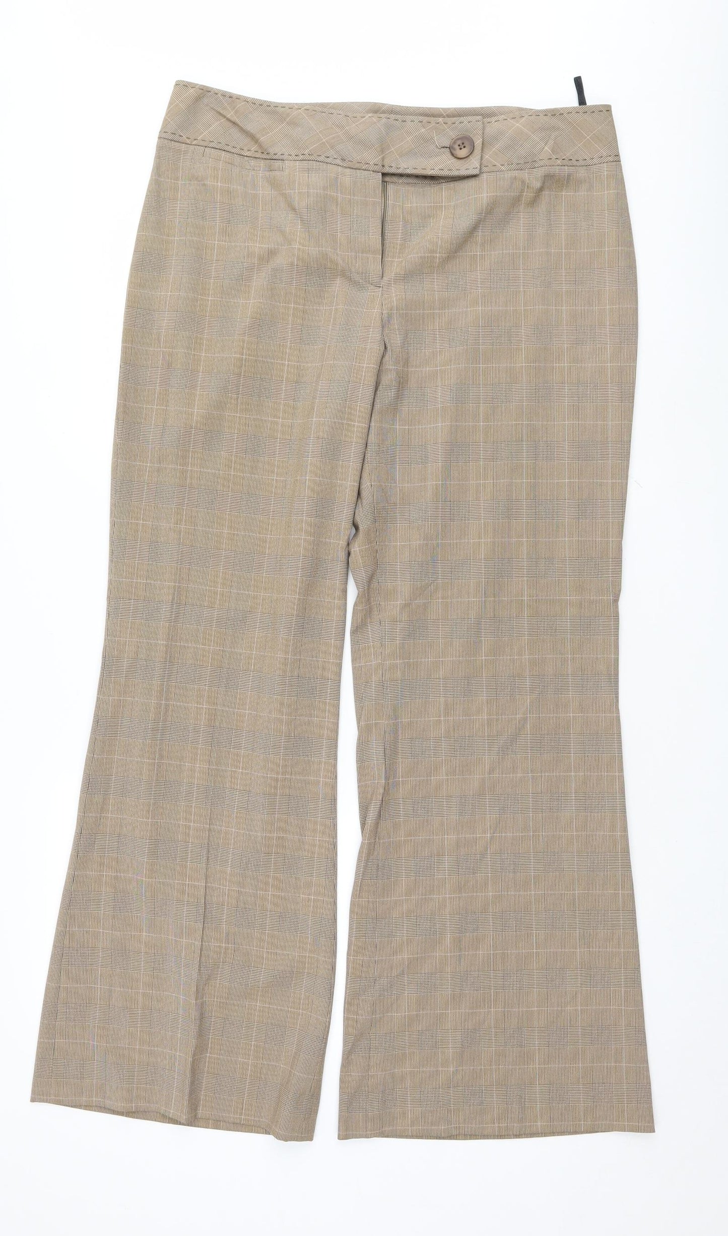 Dunnes Stores Womens Brown   Trousers  Size 16 L31 in