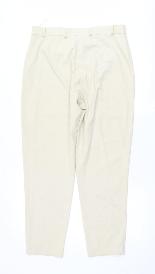 GINA LAURA Womens Beige   Trousers  Size 36 L29 in