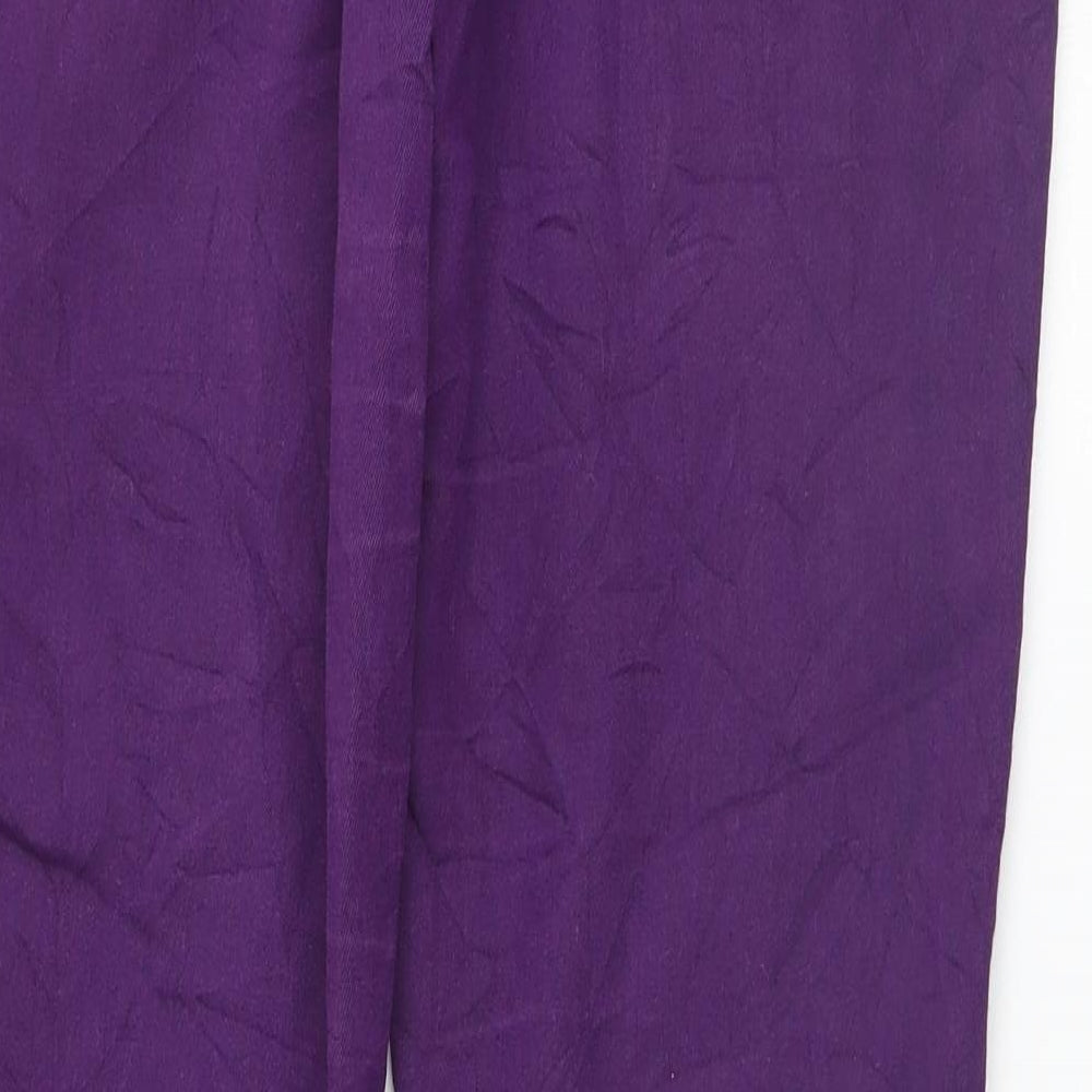 Preworn Womens Purple   Straight Jeans Size 34 L30 in