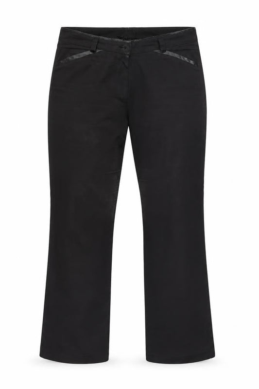 Preworn Womens Black   Trousers  Size 35 L27 in